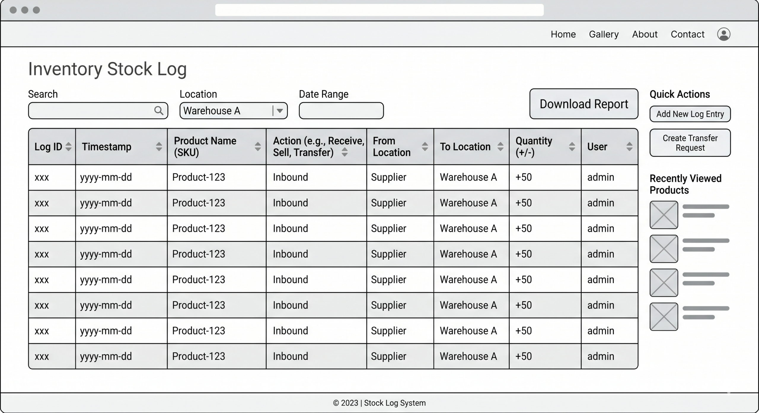 WooCommerce Stock Update Logger & Stock Viewer